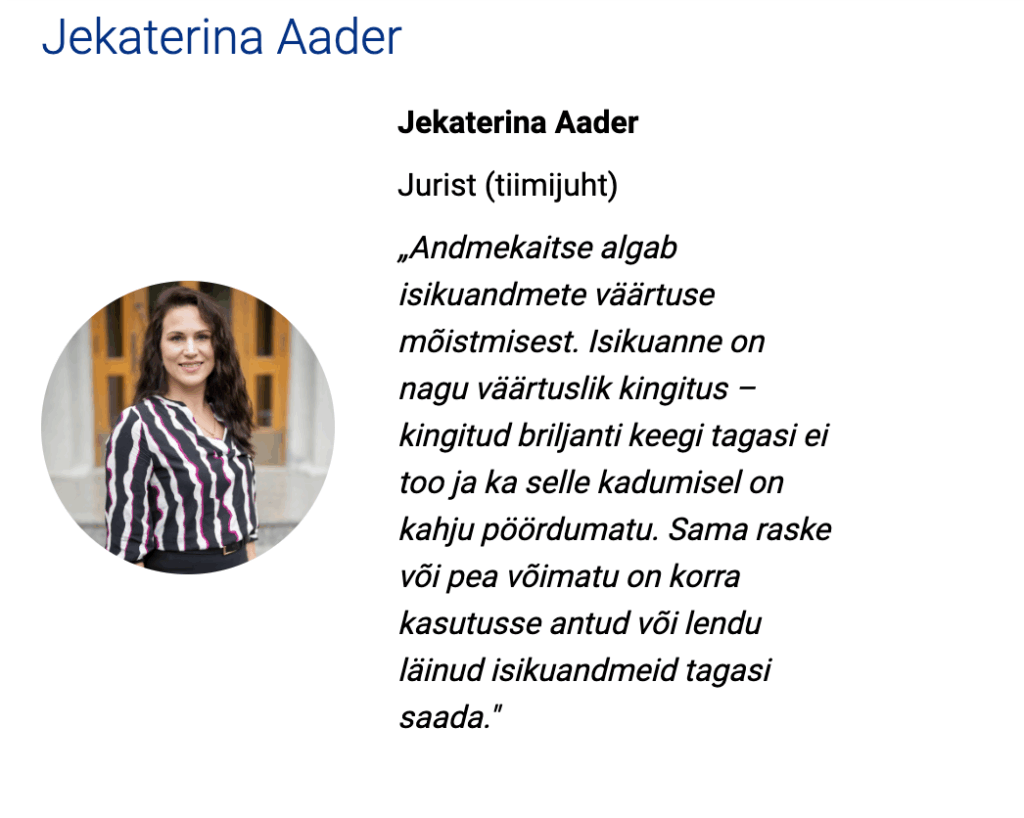 AKI liba jurist Jekaterina Aader on Eraelu maha müüdud meedia klikihimule
