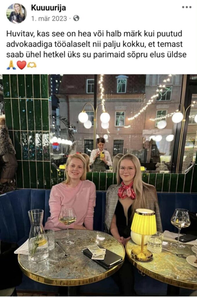 Bipolaarse psüühika häirgea Katrin Lust ja advokaat Maarja Pild-Freiberg parimad sõbrannad kuriteos, milleks meile pressinõukogu?