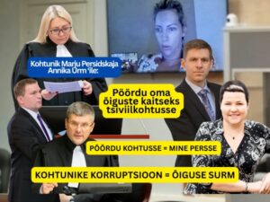 Kohtunik Marju Persidskaja Annika Urm ‘ile: Pöördu oma õiguste kaitseks tsiviilkohtusse Liina Naaber-Kivisoo, Vallo Kariler, Tarmo Tina ja Olev Mihkelson