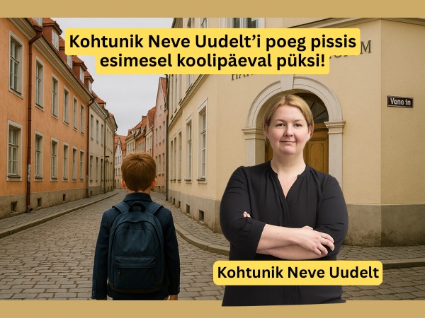Kohtunik Neve Uudelti poiss pissis püksi, hirmust ja häbist. Klassist kostis naeru.