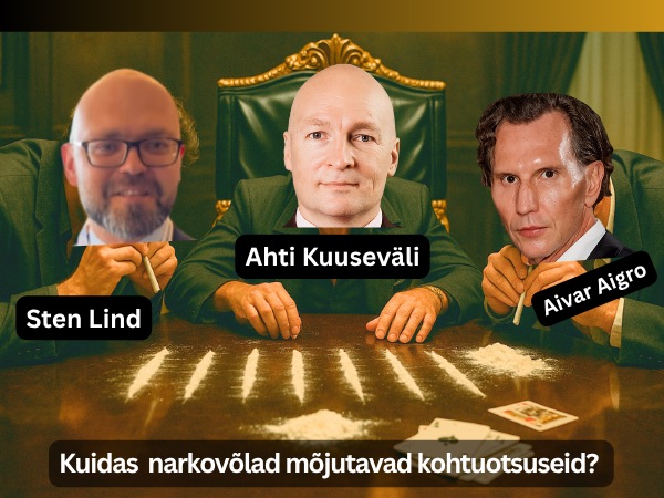 Kohtunik Sten Lind ja Ahti Kuuseväli otsuseid määravad kokaiini tarbimine ja mõnuaine võlad. Ärimees Aivar Aigro teab täpselt kuidas vajutada kokaiini sõltlase ja võlagade nuppe. Ärimees Aivar Aigro jagab lahkelt valget pulbrit kohtunikele, kuna on ju teada, et sõltlase isu on lõputu, raha aga kohtunikul pole 150 eur/gramm, seega jäävad nad võlgu.
