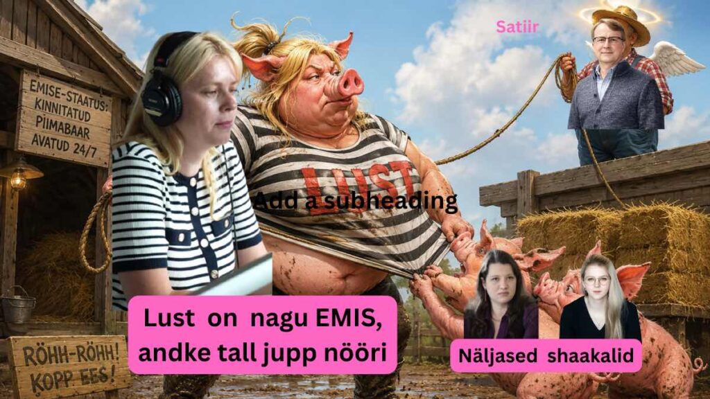 Katrin Lust elu 24 on Nagu põrsa EMIS ja shaakalid Karmen Turk ja Maarja Pild Freiberg