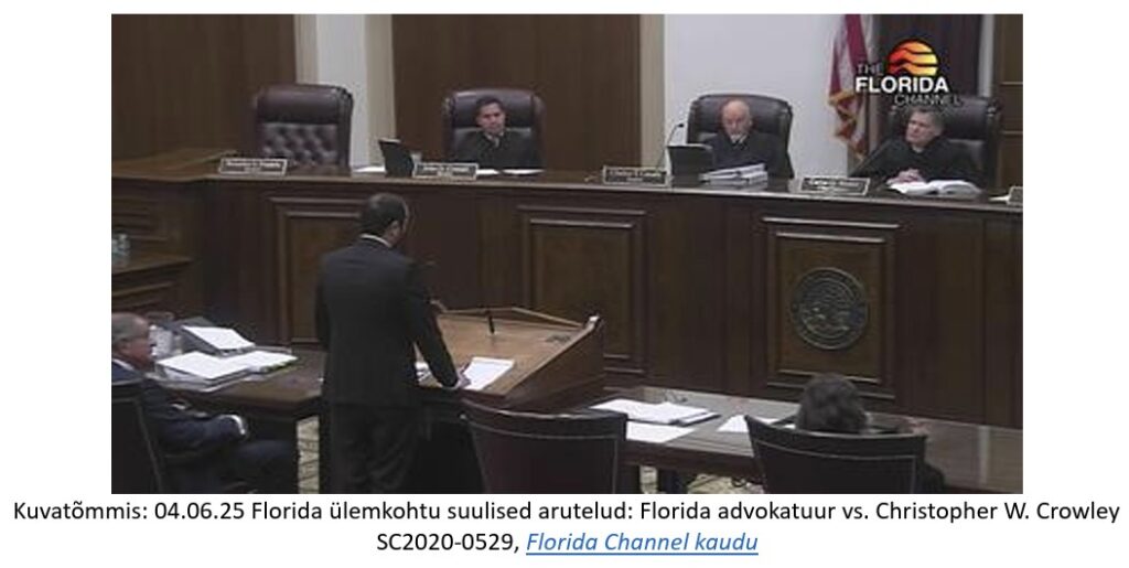 Florida Ülemkohtu pretsedent: Advokaadi sõnavabadus poliitilises kampaanias