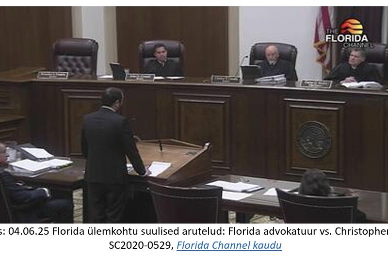 Florida Ülemkohtu pretsedent: Advokaadi sõnavabadus poliitilises kampaanias